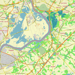 Philadelphia Pennsylvania US editable layered PDF Vector Map