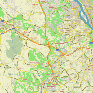 Pittsburgh Pennsylvania Zipcodes US editable layered PDF Vector Map