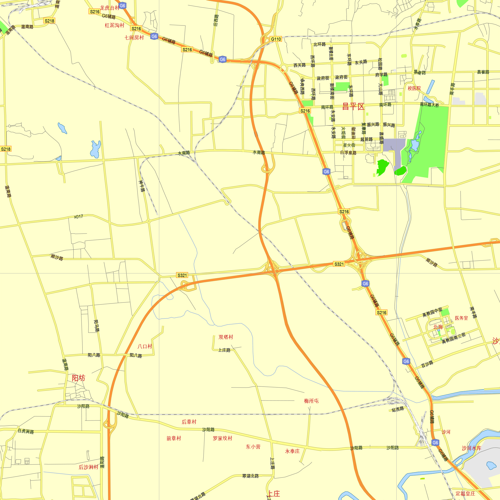 Beijing China printable editable PDF layered Vector Map – Maps in ...