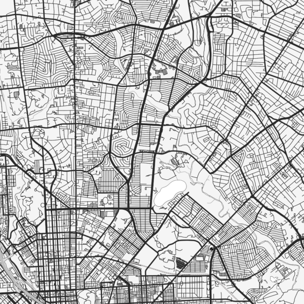 Baltimore Maryland US PDF Vector Map: City Plan Low Detailed (simple ...