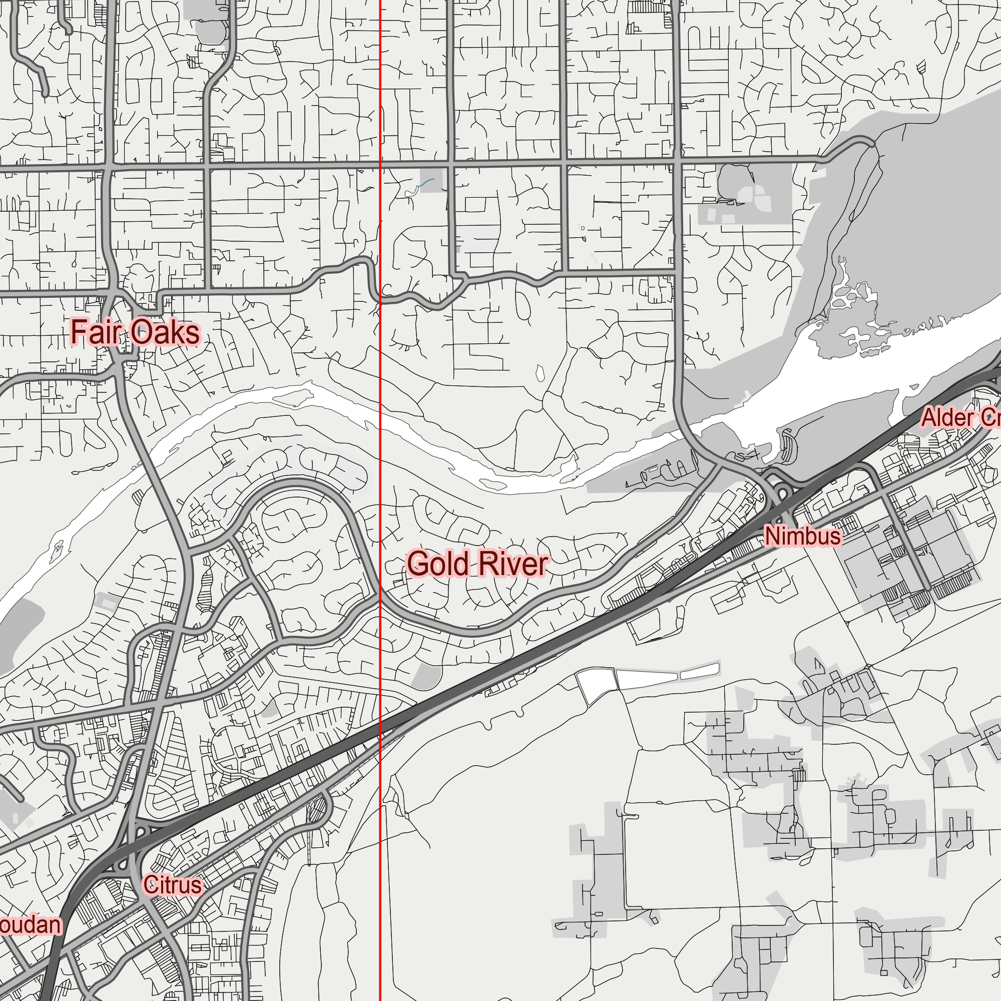 Sacramento California US PDF Vector Map: City Plan Low Detailed (simple white) Street Map editable Adobe PDF in layers