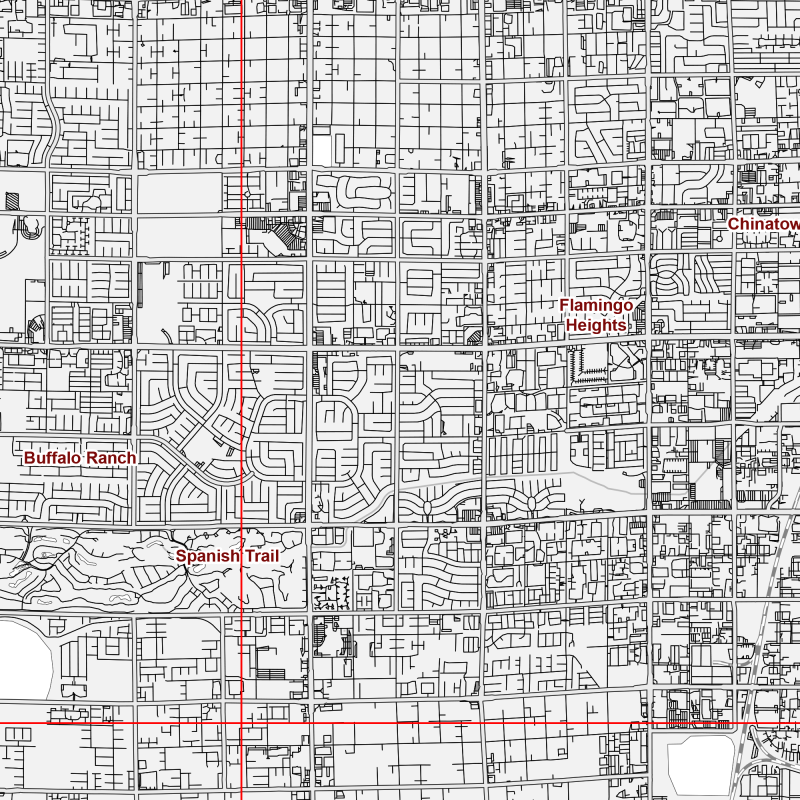 Las Vegas Nevada US Map Vector City Plan Low Detailed (simple white) Street Map editable Adobe Illustrator in layers