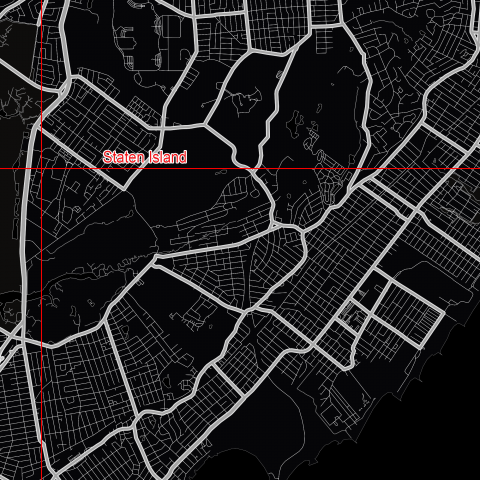 New York City US Map Vector City Plan Low Detailed (simple black ...