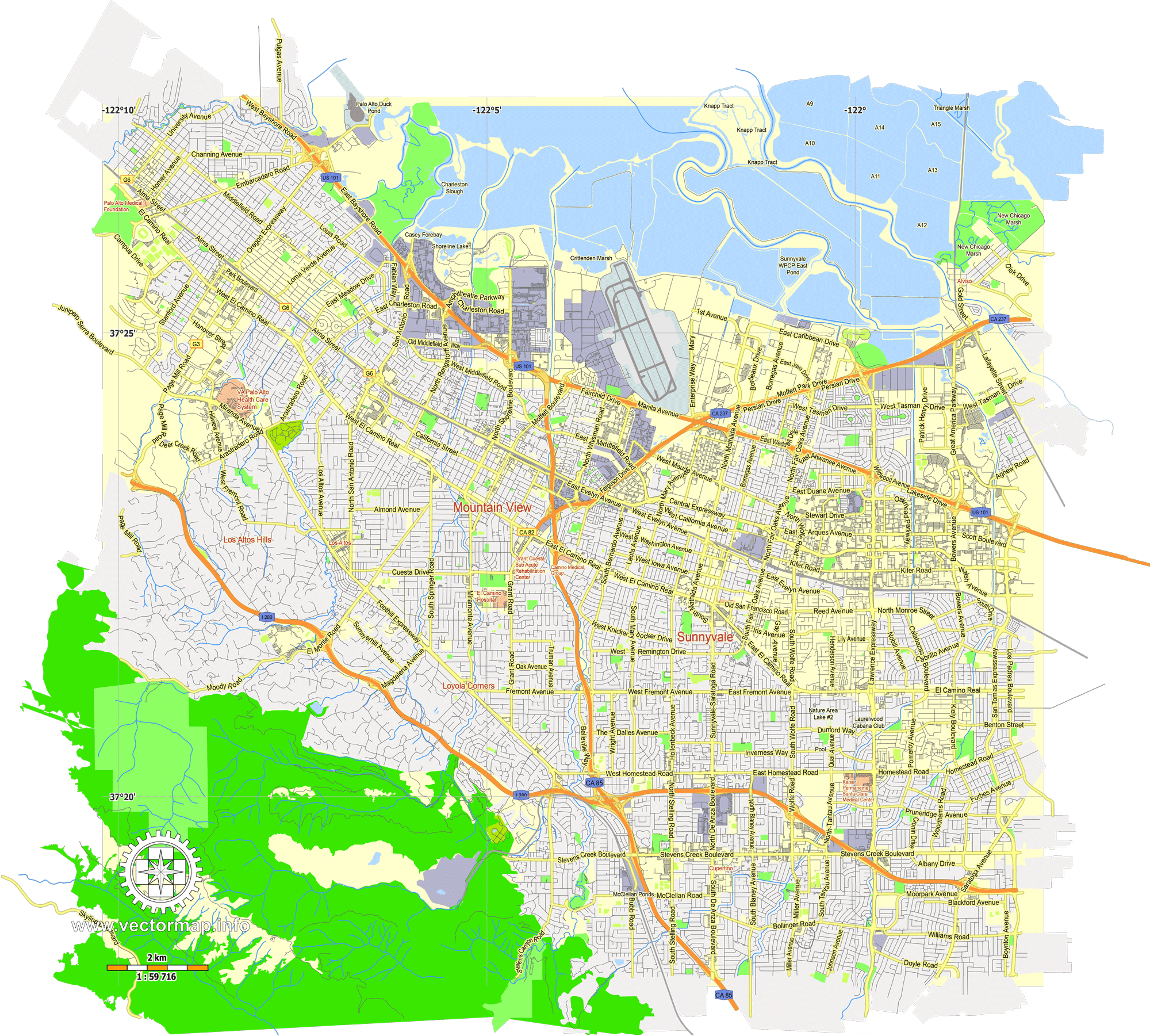 Rio de Janeiro Brazil editable layered PDF Vector Map https//vectormap