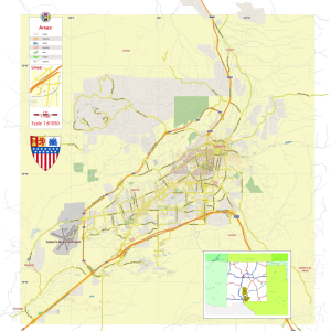Santa Fe New Mexico US editable layered PDF Vector Map