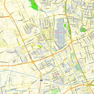 Shanghai China editable layered PDF Vector Map