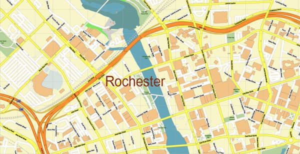 Rochrster New York Map Vector Gvl17b Ai 10 Ai Pdf 1 600x308 