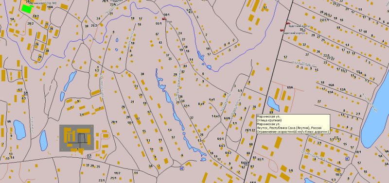 Якутск Россия Векторная Карта в формате MIF (MapInfo Interchange) + Shapefiles + PDF + Illustrator