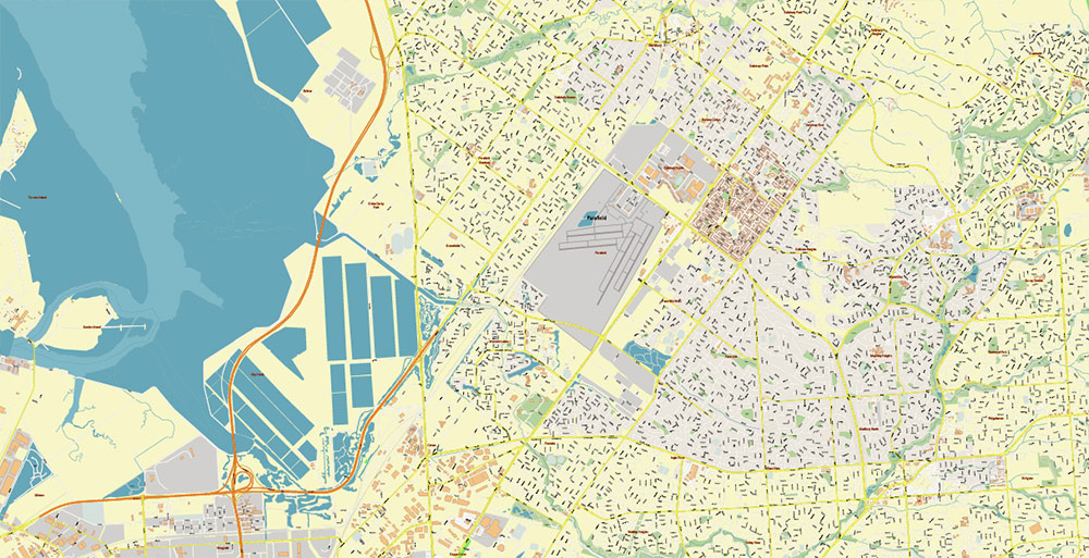 Urban plan Adelaide Metro DWG AutoCAD Vector City Map