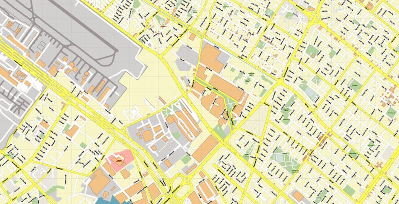 Bogota Colombia City Vector Map Exact High Detailed editable Adobe Illustrator Street Map in layers