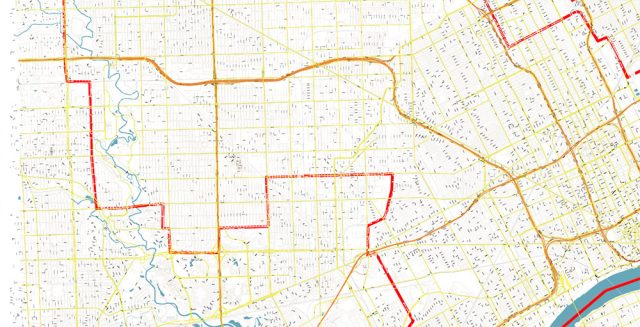 Detroit Michigan US (SP. Edition) City Vector Map Exact High Detailed ...