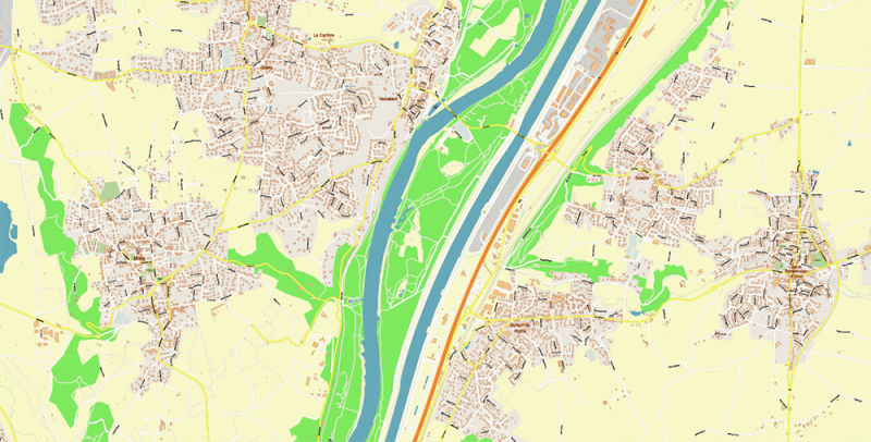 Lyon France City Vector Map Exact High Detailed editable Adobe Illustrator Street Map in layersLyon France City Vector Map Exact High Detailed editable Adobe Illustrator Street Map in layers