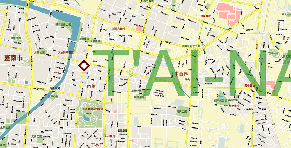 Taiwan full Country PDF Vector Map Exact High Detailed editable Adobe PDF Street Road Map in layers