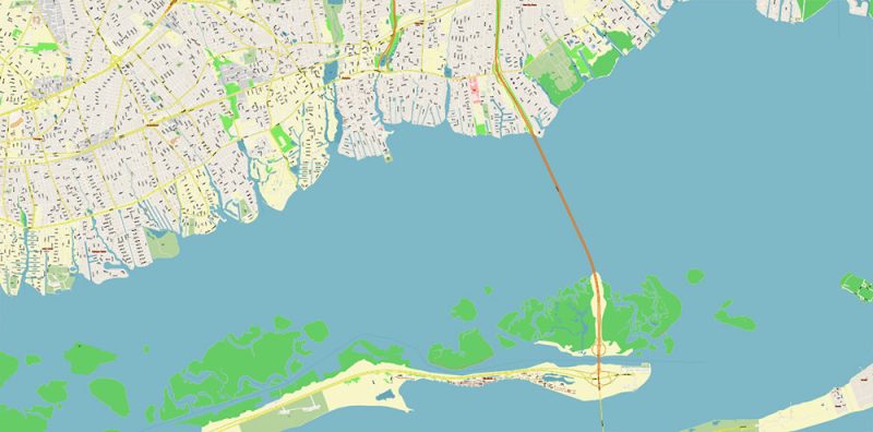 Smithtown Long Island New York US Map Vector High Detailed editable Adobe Illustrator in layers