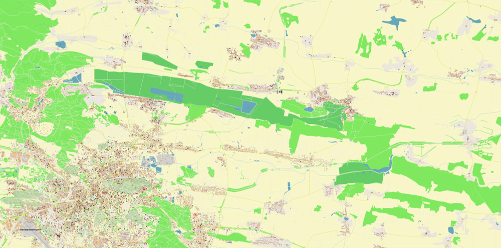 Lviv Ukraine Map Vector Exact City Plan High Detailed Street Map editable Adobe Illustrator in layers