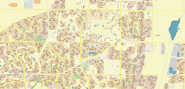 Avondale Glendale Arizona Us Map Vector City Plan High Detailed Street Map Editable Adobe 5223