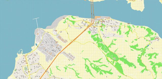 Vallejo California US Map Vector Extra High Detailed Street Map ...