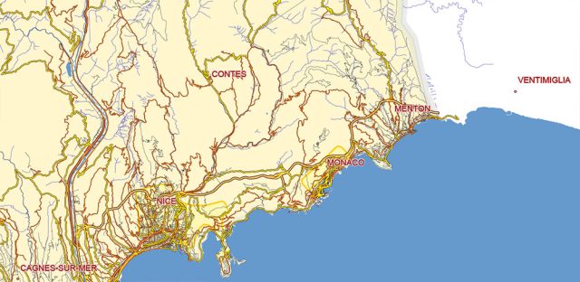 Detailed France Map.pdf France PDF Vector Map Extra High detailed All Roads, fully editable ...