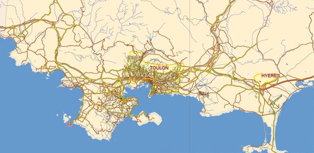 France Map.pdf France PDF Vector Map Extra High detailed All Roads, fully editable ...