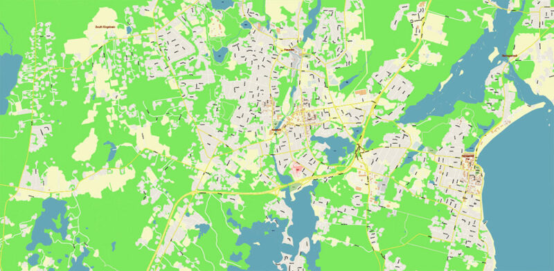 Providence area Rhode Island US Vector Map exact high detailed editable layered Adobe Illustrator