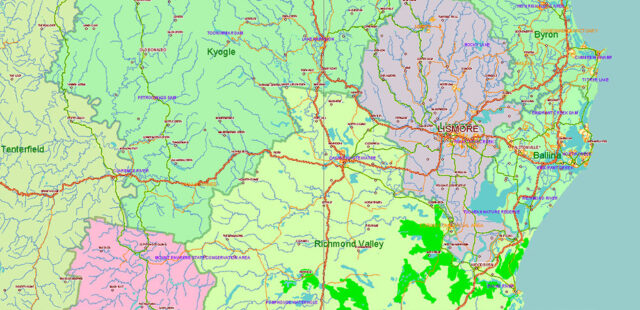 Australia Vector Map high detailed roads and admin areas editable ...