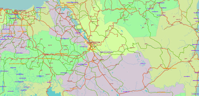 Australia Vector Map high detailed roads and admin areas editable ...