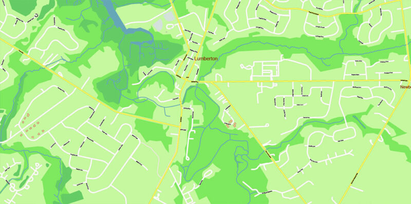 Burlington County New Jersey US Vector Map high detailed editable layered Adobe Illustrator