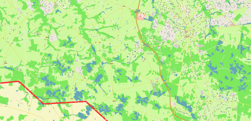 Gloucester County New Jersey US Vector Map high detailed editable layered Adobe Illustrator