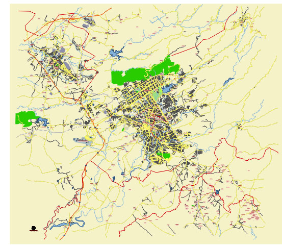 Islamabad and Rawalpindi Pakistan editable vector map svg free