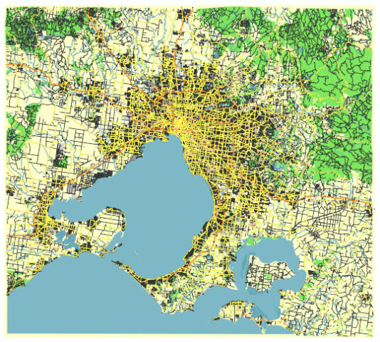 Melbourne Australia Editable Vector Map Svg Free Melbourne Australia Editable Vector Map Svg Free