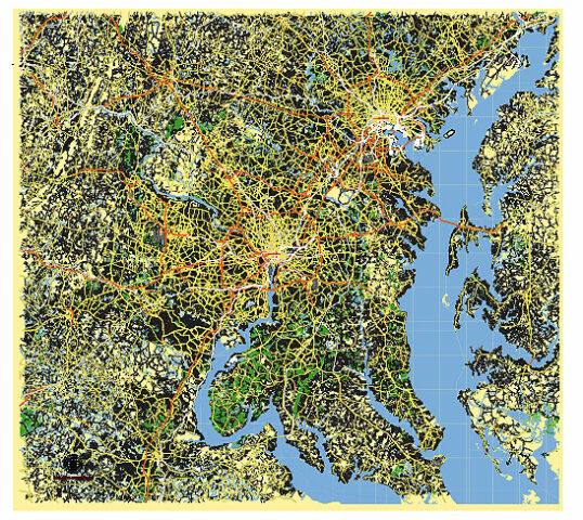 Washington DC and Baltimore MD US editable vector map svg free – Maps ...