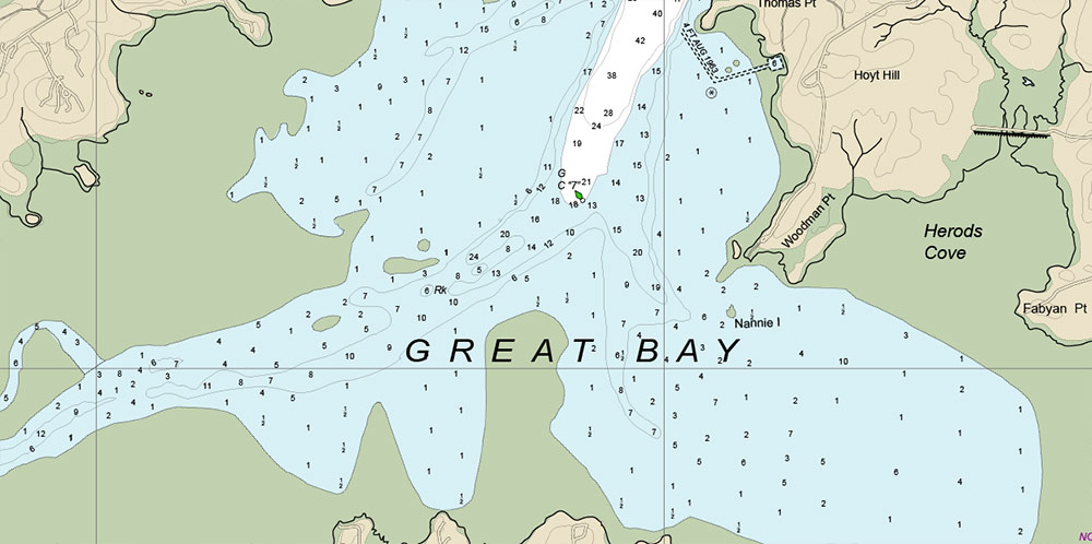 Marine chart of the Portsmouth Harbor New Hampshire