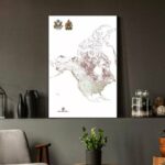 USA and Canada Map Mercator Projection Wall Art 24"x36" Wall Decor Poster 