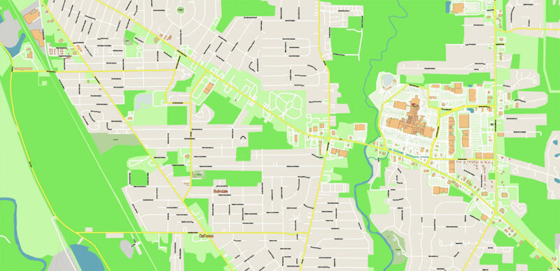 Mahoning + Portage + Trumbull counties Ohio USA High Detailed Vector Map Editable Layered Adobe Illustrator Scale 1:3532