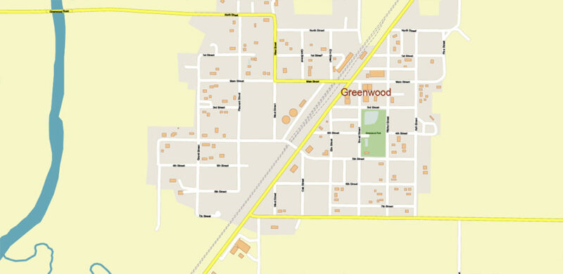 Omaha+ surrounding areas, Nebraska US High Detailed Vector Map Editable Layered Adobe Illustrator