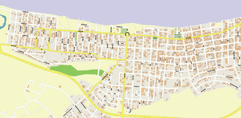 Havana / La Habana Cuba Vector Map Extra High Detailed Editable Layered Adobe Illustrator