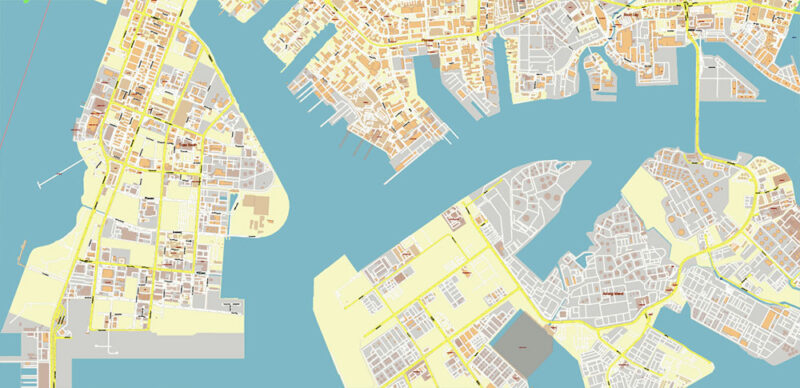 Syngapore 2025 Vector Map Exact Extra High Detailed Street Map Adobe Illustrator in layers
