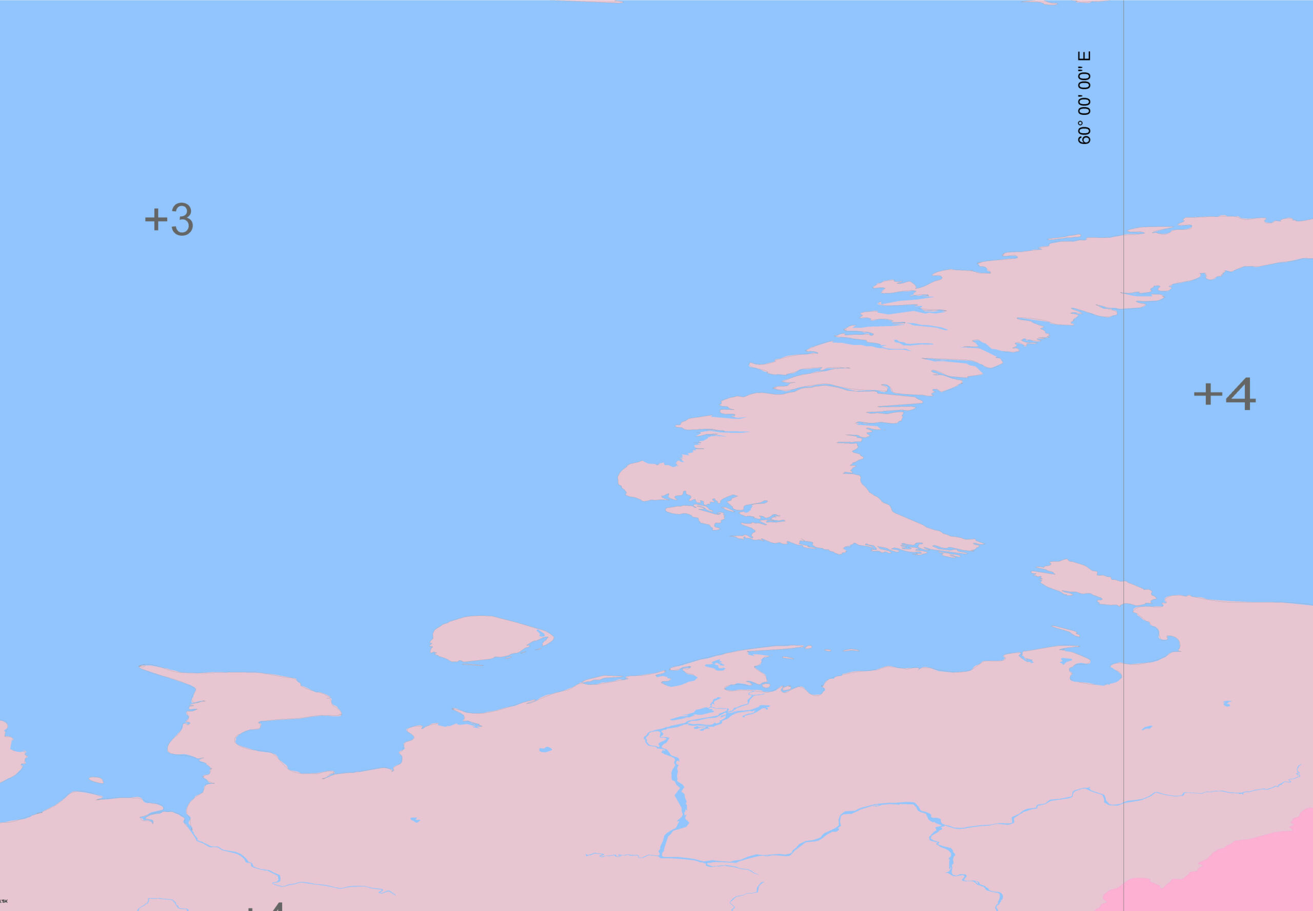 USSR Western Part Russian Federation Vector Strategic Map, with Moscow in the middle 1977, COLORED Adobe Illustrator