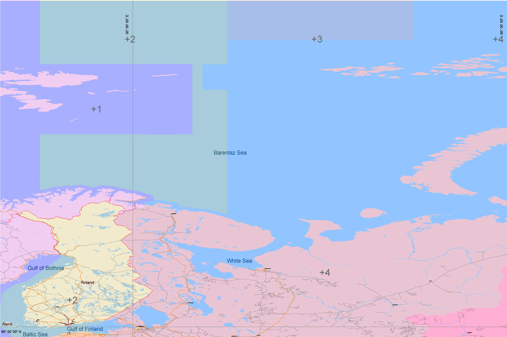 Soviet Union 1977 Transport Vector Map, COLORED Adobe Illustrator