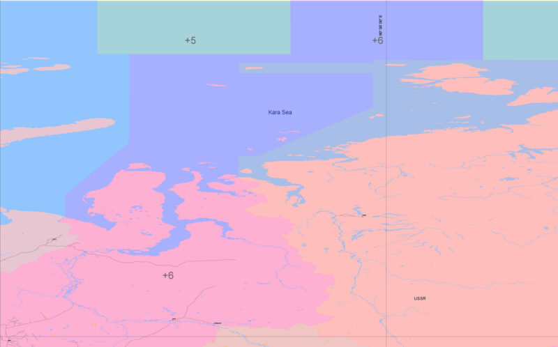 Soviet Union 1977 Transport Vector Map, COLORED Adobe Illustrator