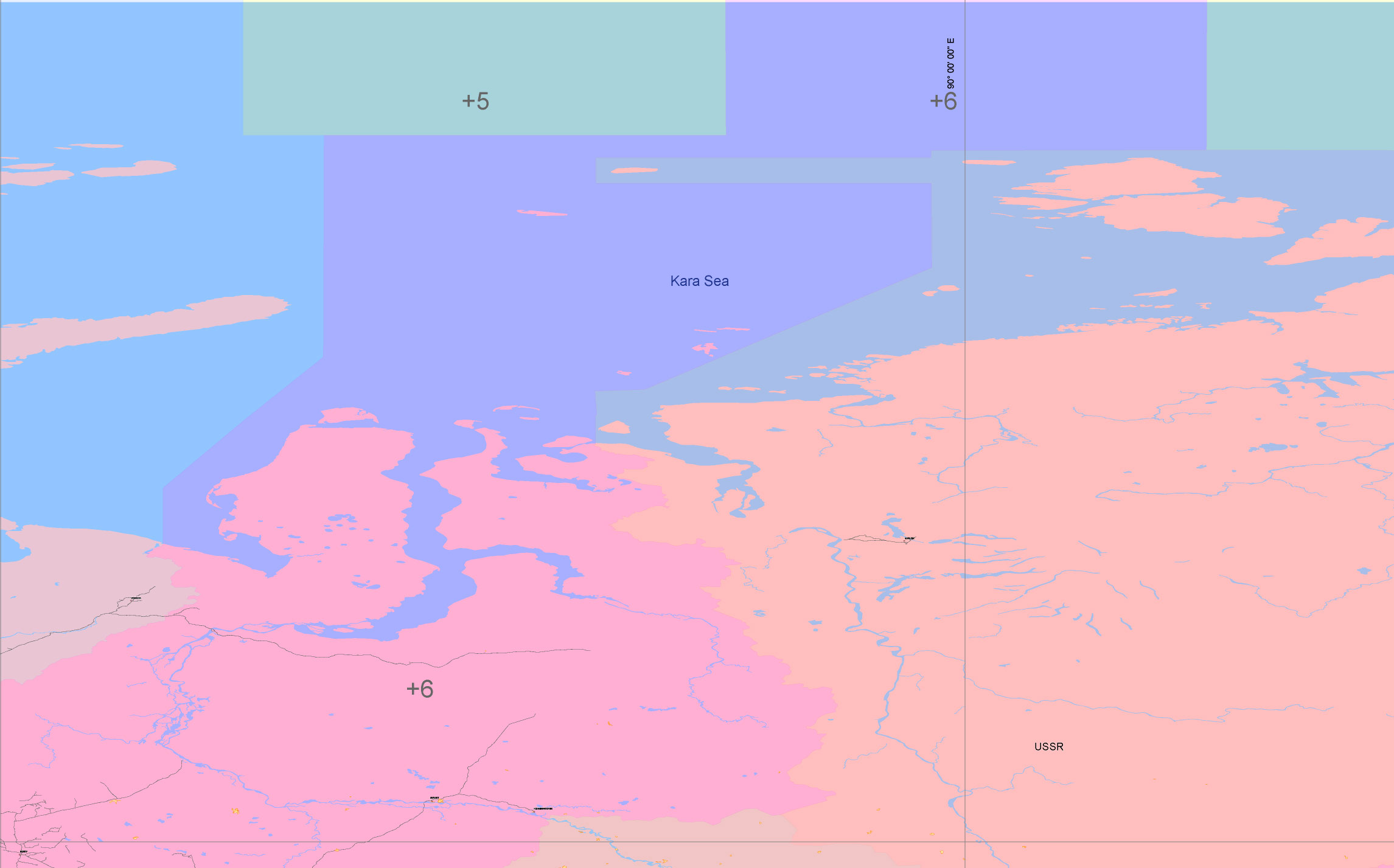 Soviet Union 1977 Transport Vector Map, COLORED Adobe Illustrator