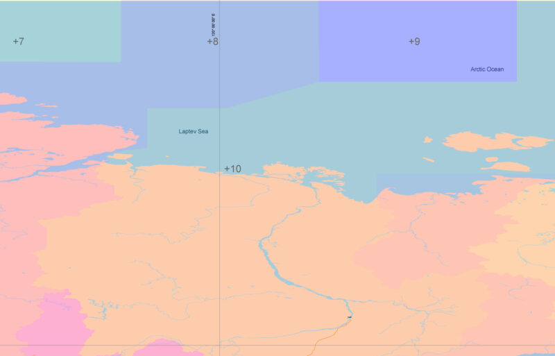 Soviet Union 1977 Transport Vector Map, COLORED Adobe Illustrator