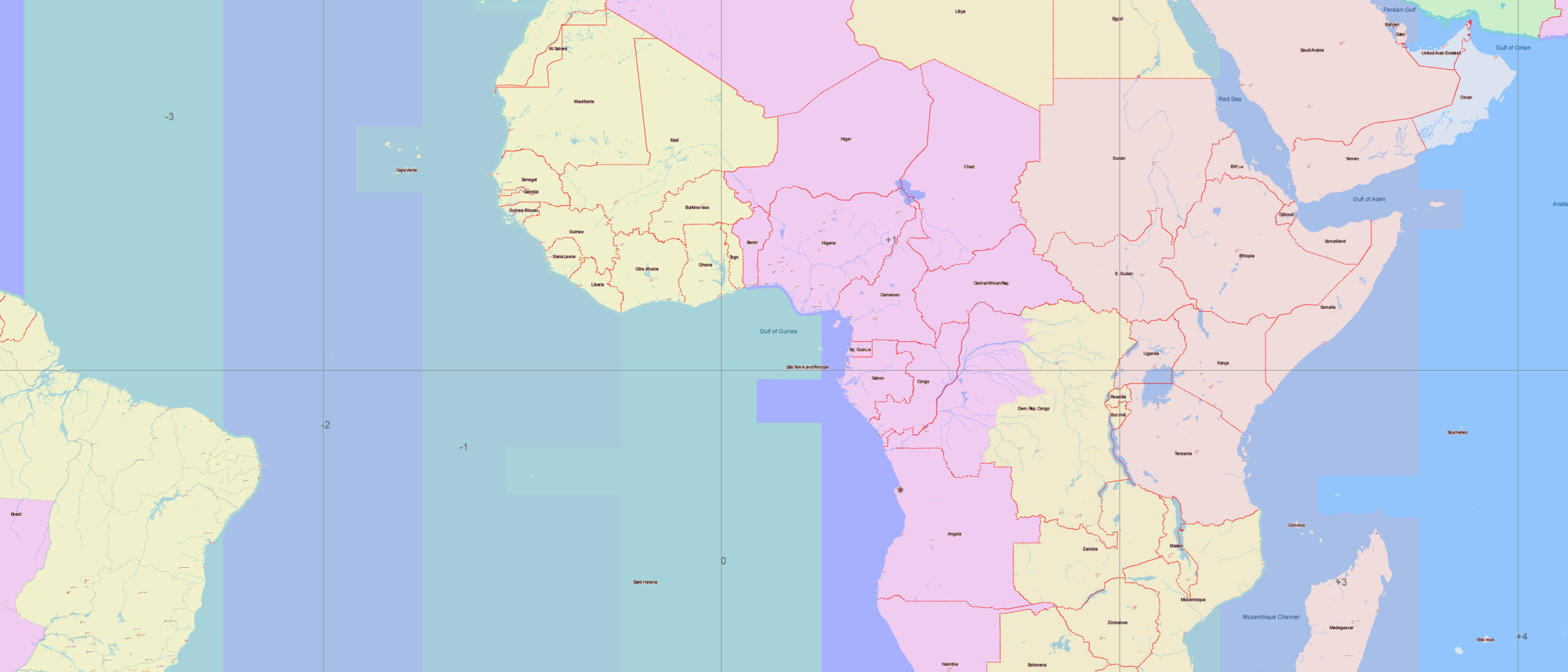 World 1977 Vector Map, indicating KGB world locations, Adobe Illustrator
