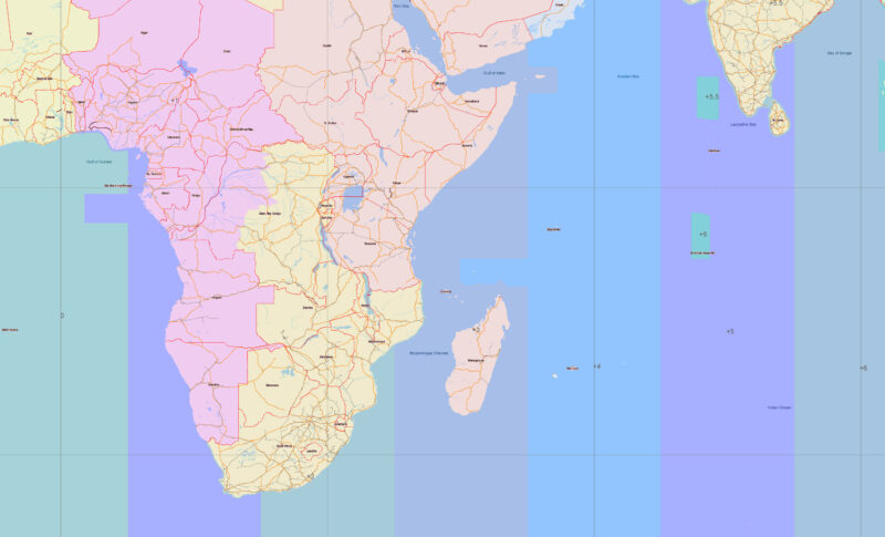 World 1977 Vector Map, High Detailed Road Map in Adobe Illustrator