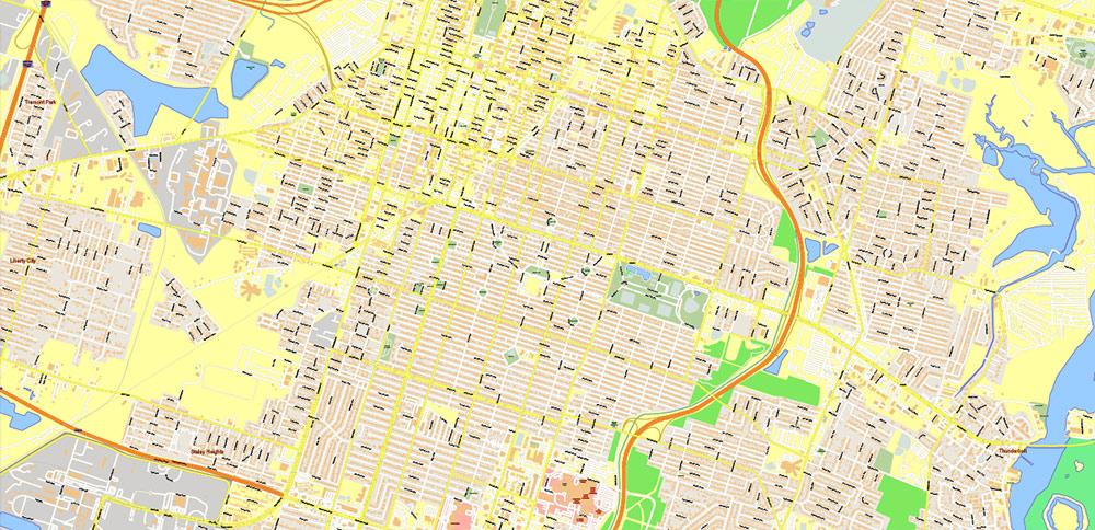 South Carolina, Georgia US Counties: Beaufort, Jasper, Effingham, Bulloch, Bryan, and Chatham Map Vector Exact Extra High Detailed Street Map editable Adobe Illustrator in layers
