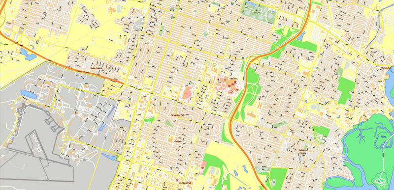 South Carolina, Georgia US Counties: Beaufort, Jasper, Effingham, Bulloch, Bryan, and Chatham Map Vector Exact Extra High Detailed Street Map editable Adobe Illustrator in layers