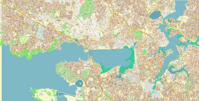 Papatoetoe South Auckland New Zealand Map Vector Exact City Plan High Detailed Street Map editable Adobe Illustrator in layers