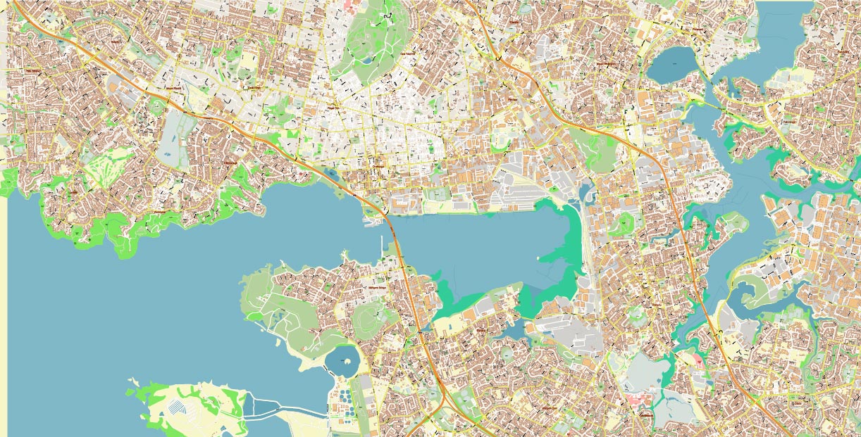 Papatoetoe South Auckland New Zealand Map Vector Exact City Plan High Detailed Street Map editable Adobe Illustrator in layers