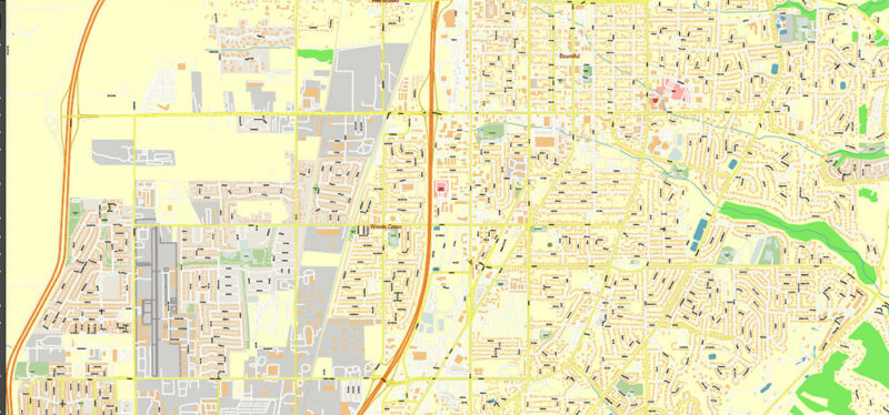 Salt Lake City, Ogden and Provo Utah US Map Vector Exact City Plan High Detailed Street Map editable Adobe Illustrator in layers