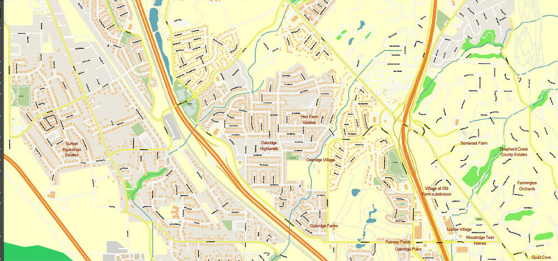 Salt Lake City, Ogden and Provo Utah US Map Vector Exact City Plan High Detailed Street Map editable Adobe Illustrator in layers